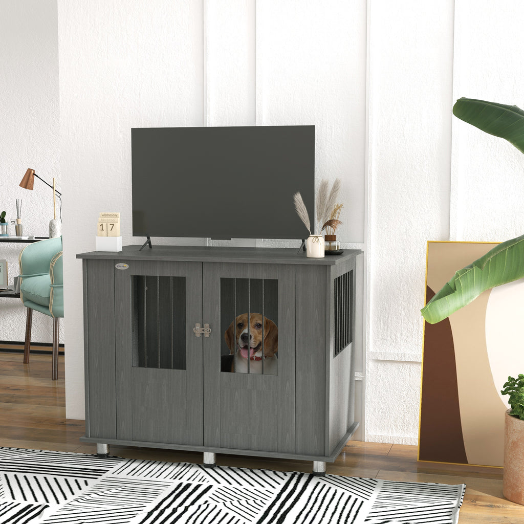 Dog crate table – grey – image 4