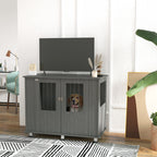 Dog crate table – grey – image 4