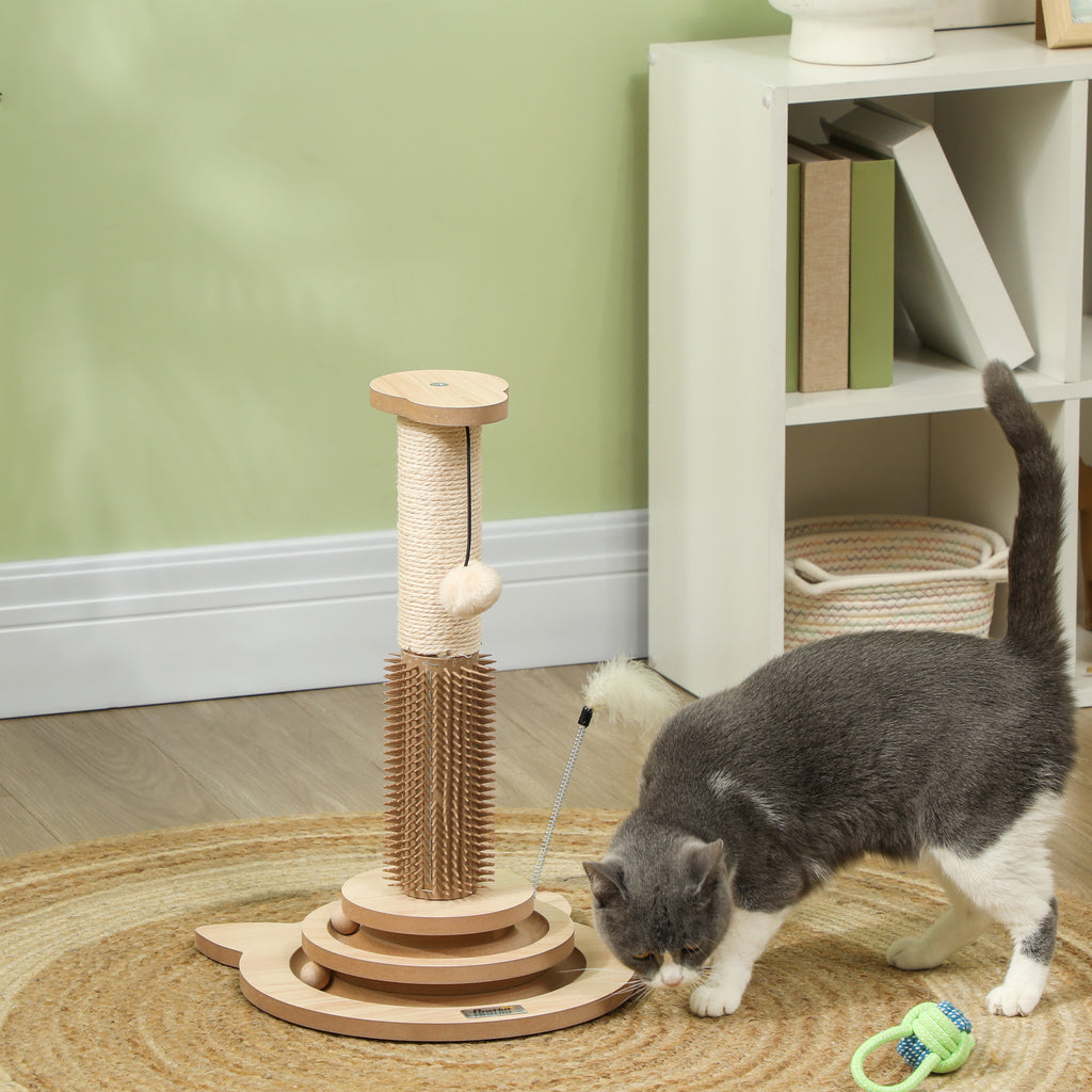 PawHut Five-in-One Cat Scratch Post – 49cm – product view 2