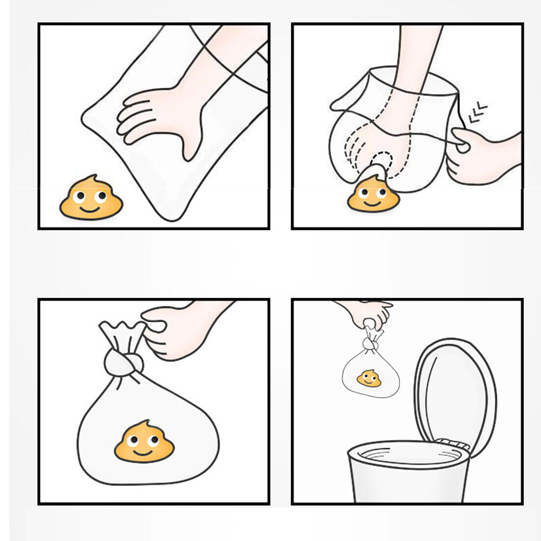 Dog Poo Bags & Dispenser – 1,100 Bags – product view 2