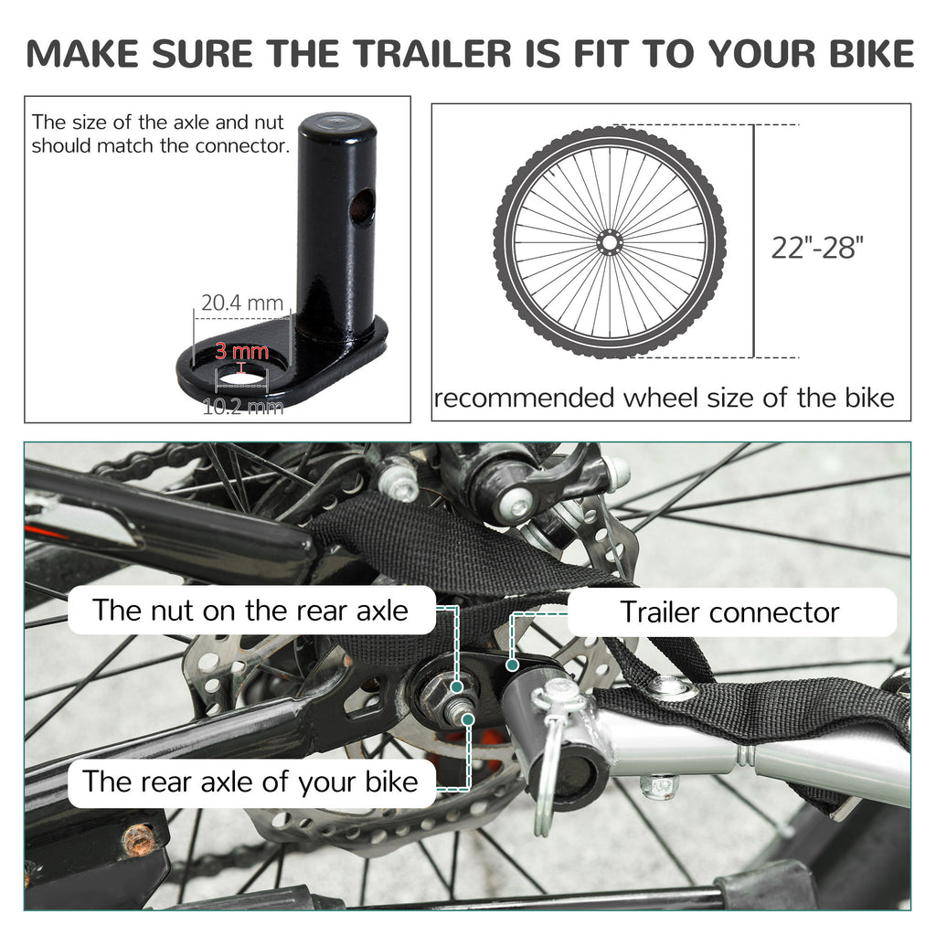 Steel dog bicycle trailer – image 5