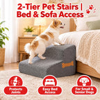 Two-step foam pet stairs – image 4