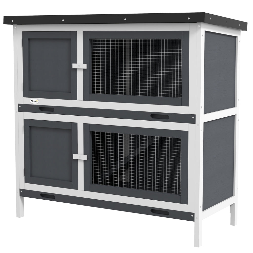 Two-tier rabbit and guinea pig cage – image 4