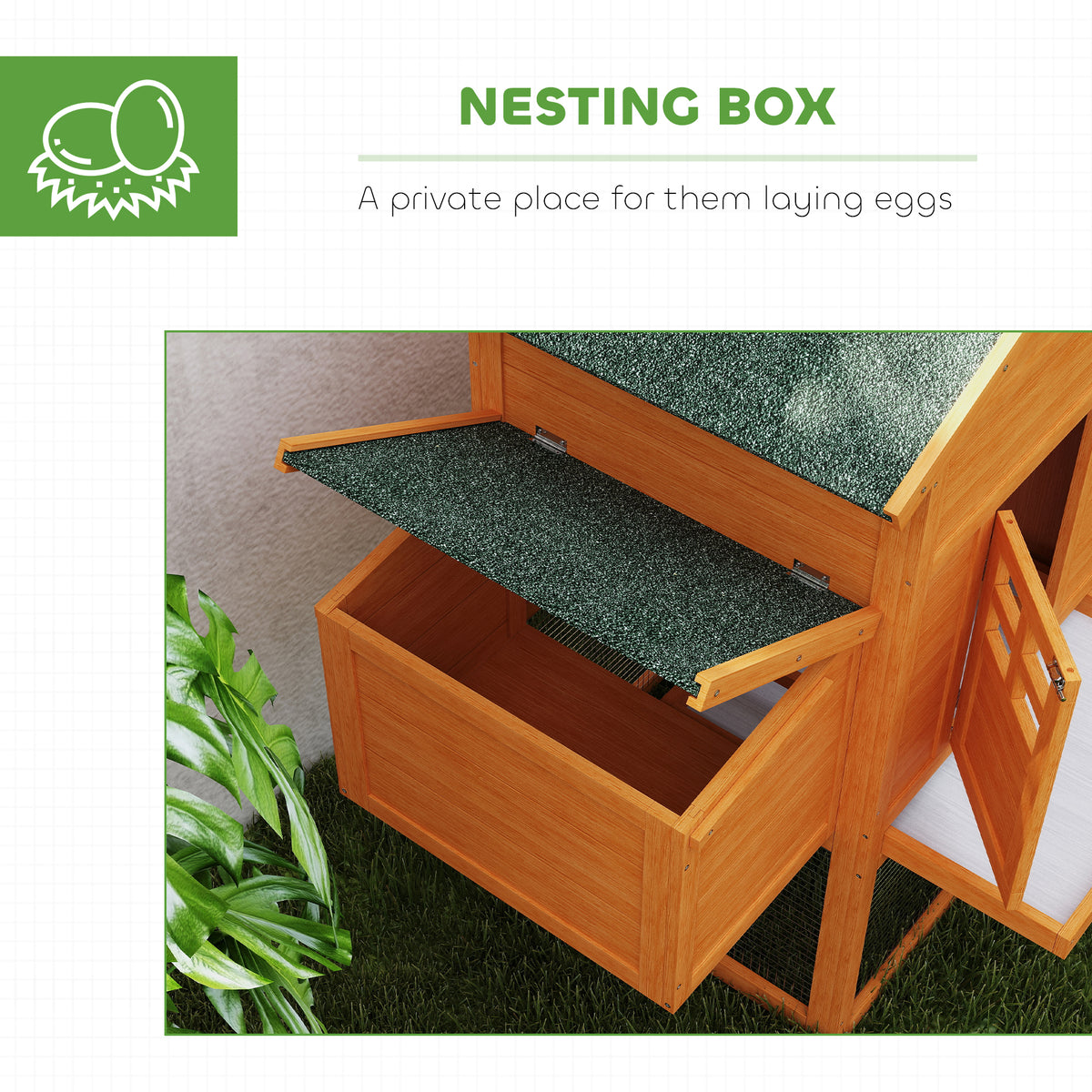 Wooden chicken coop with run – image 3
