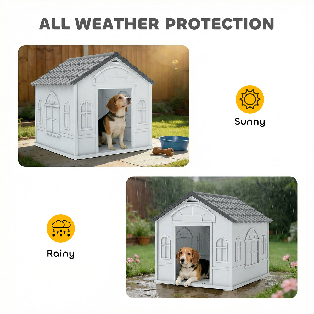 Plastic dog kennel for medium dogs – image 3