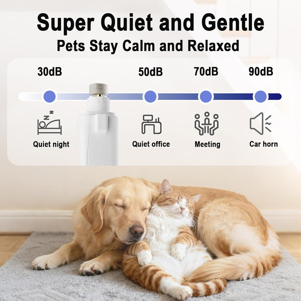 2-in-1 Pet Nail Clipper & LED Grinder – product view 4