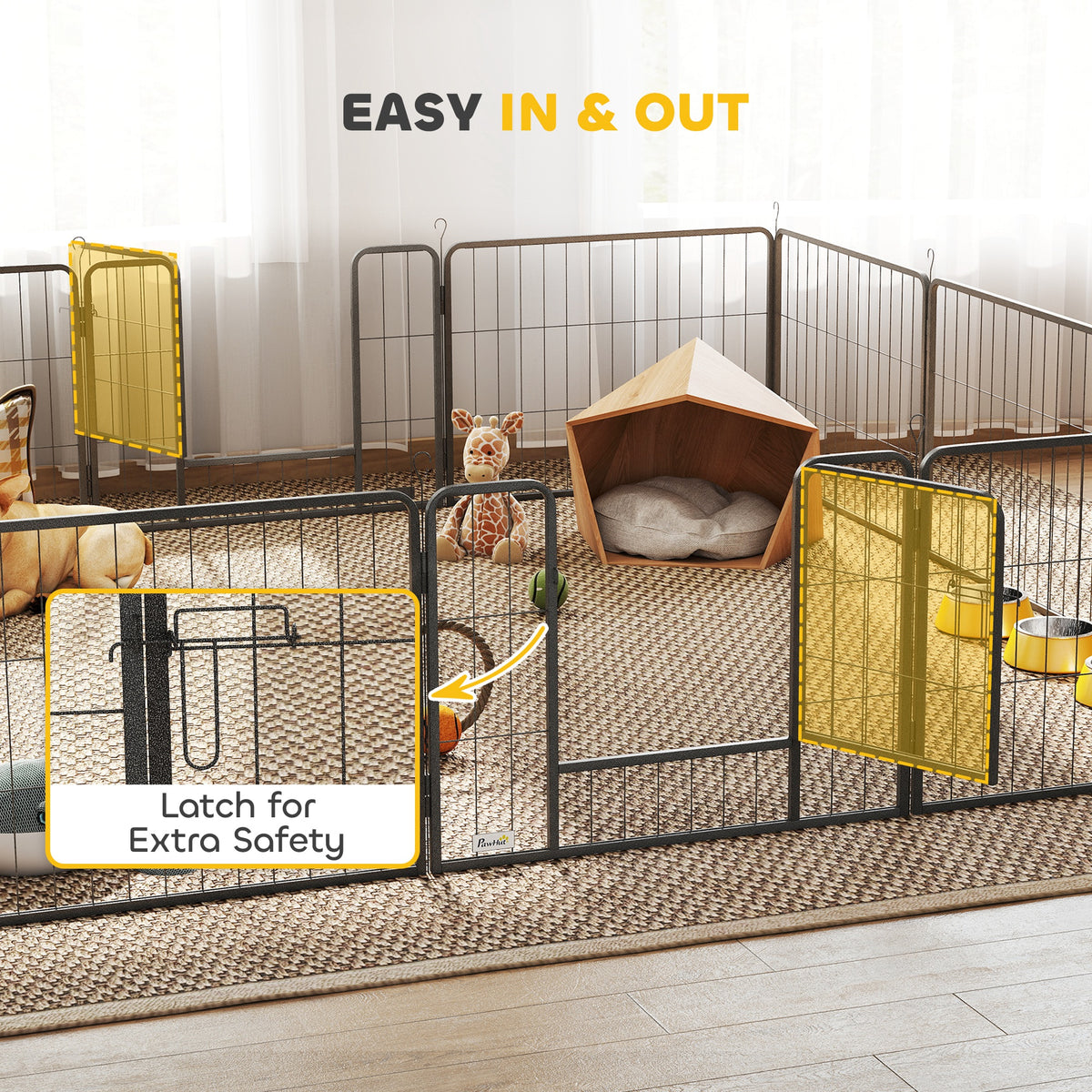Silver puppy playpen – image 2