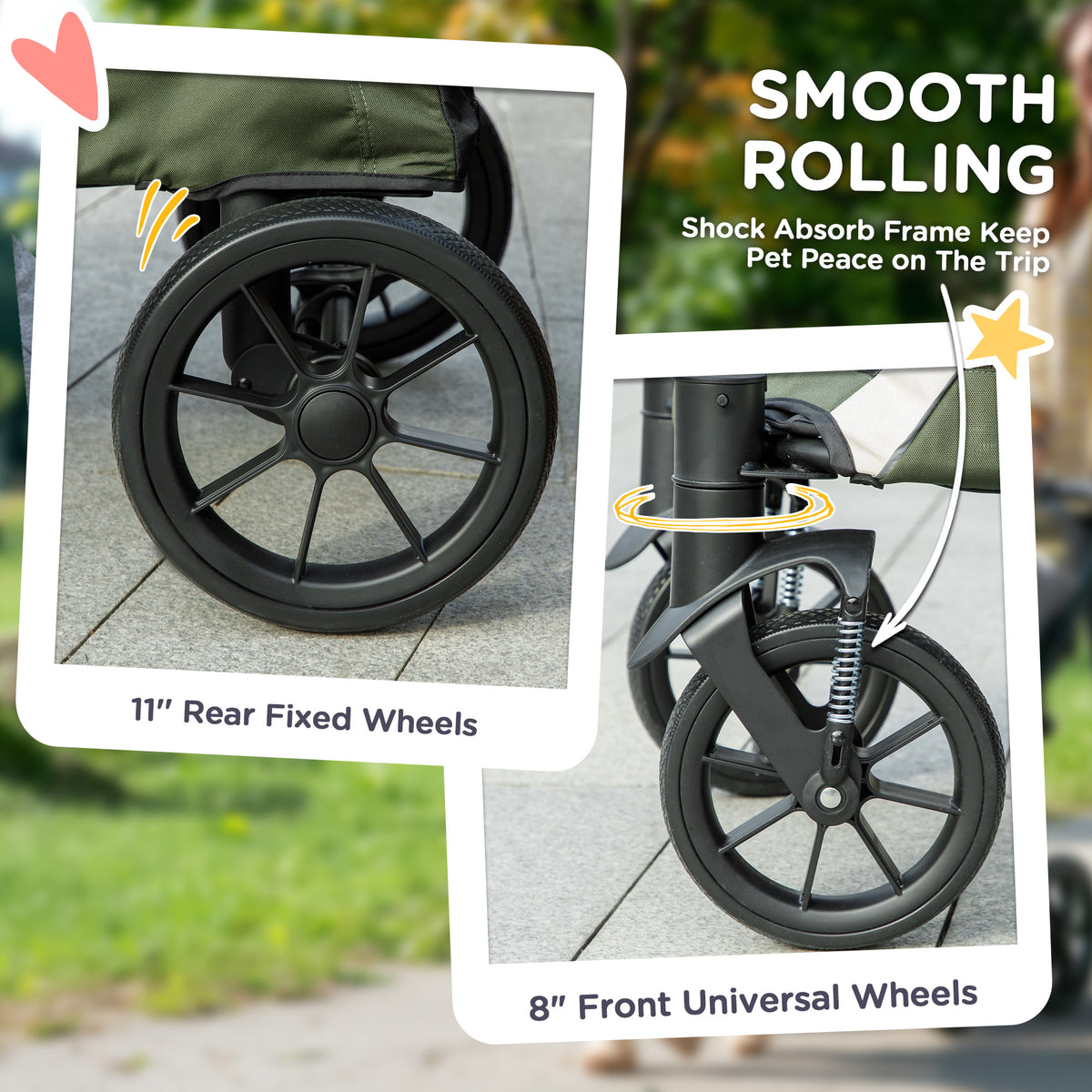 Folding dog stroller – image 2