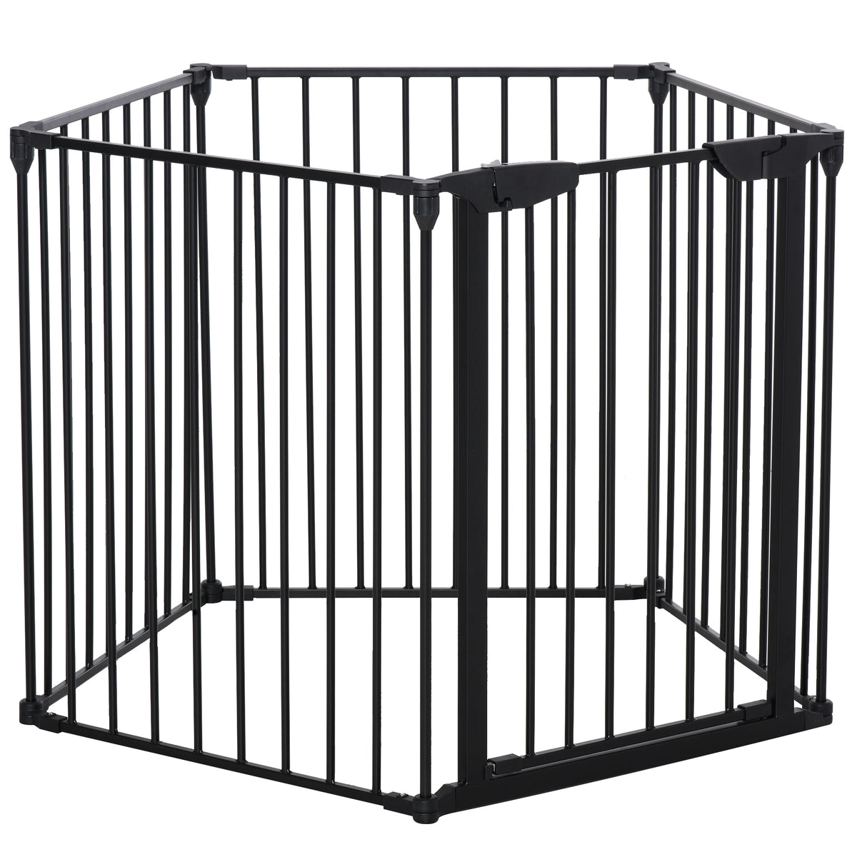 Five-panel metal pet playpen – image 1