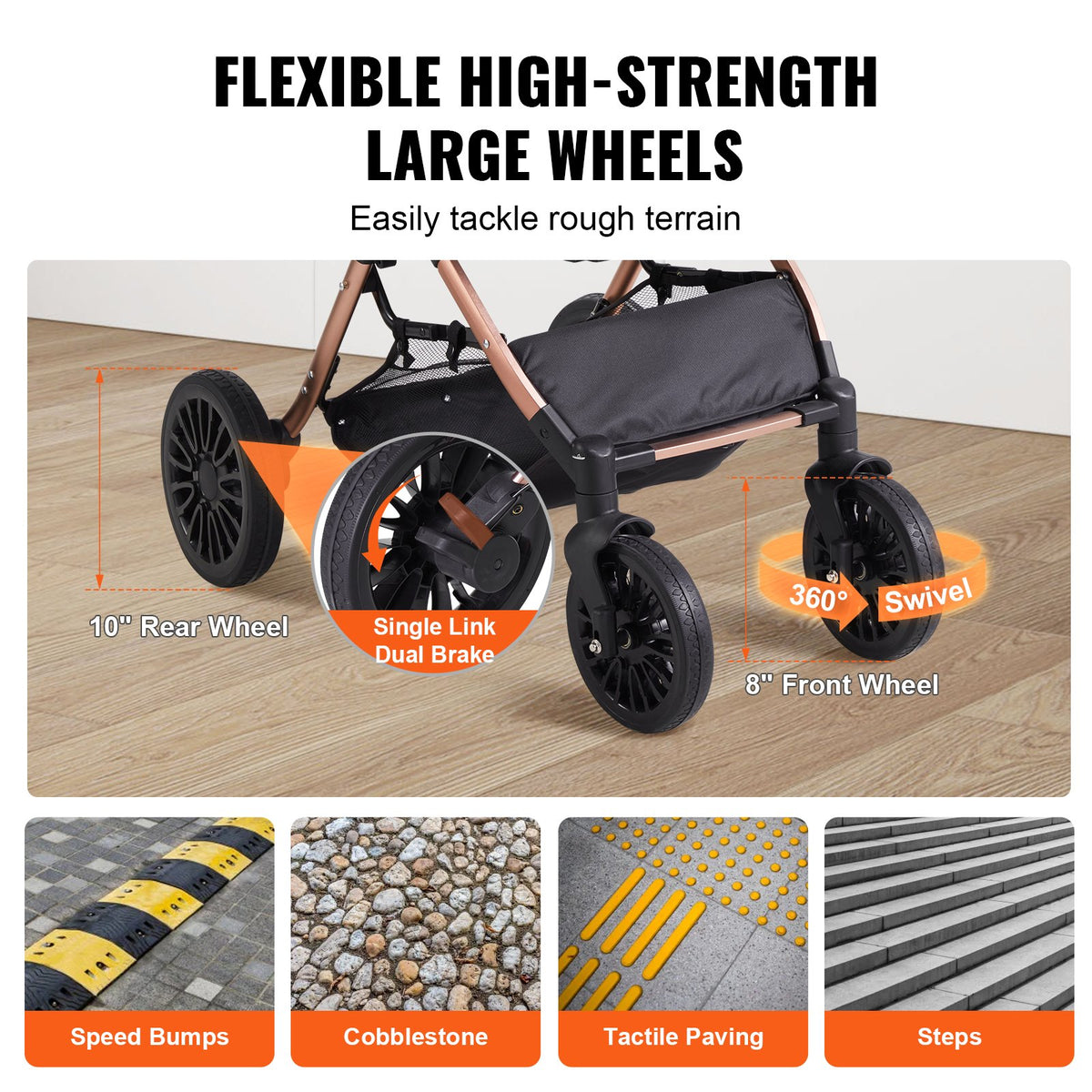 Four-wheel dog stroller – image 2