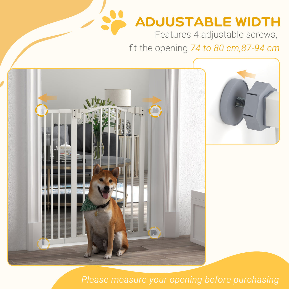 Pressure-fit dog safety gate – image 4