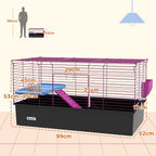 PawHut Small Animal Cage with Platform – 99cm – product view 3