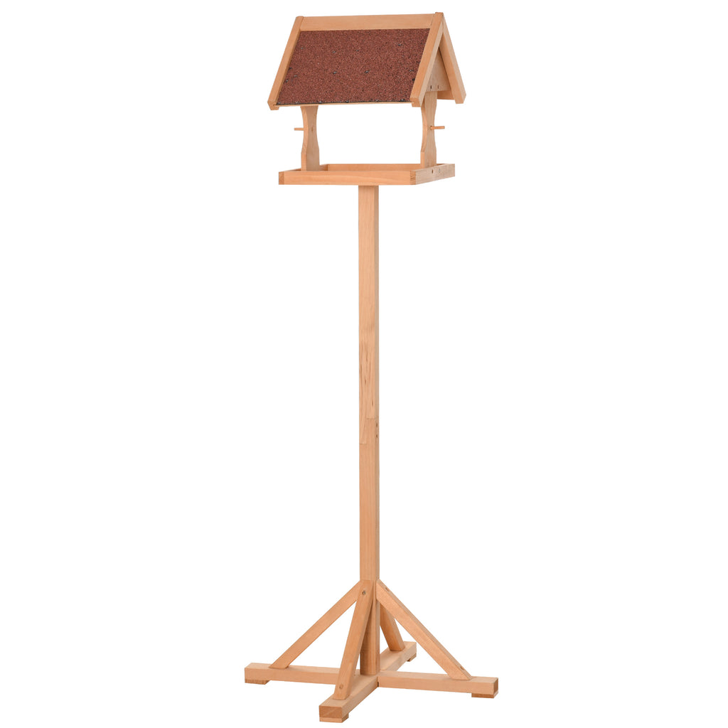 Freestanding wooden bird table – image 1