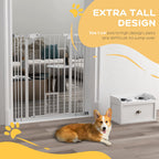 Extra-tall dog gate with cat flap – image 4