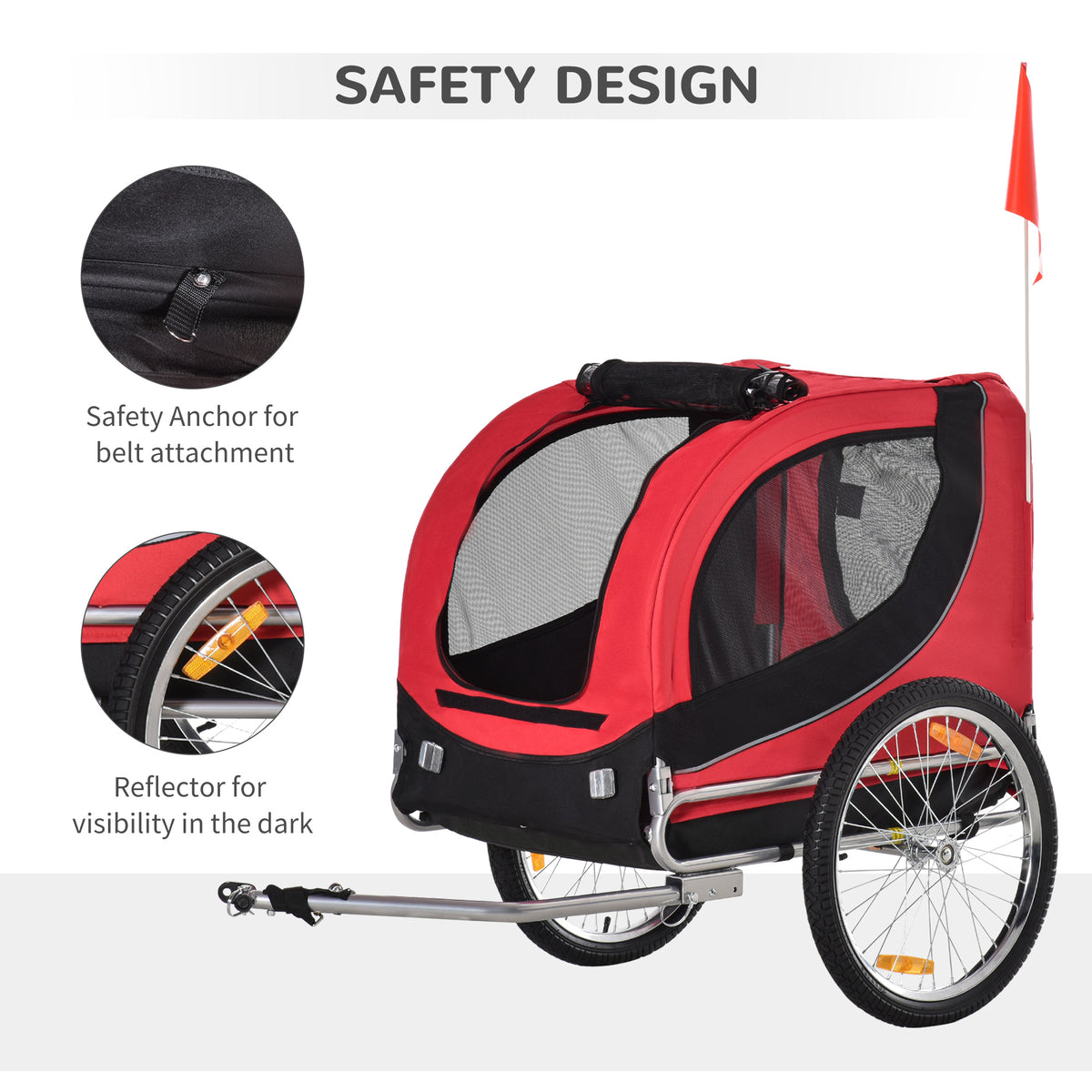 Steel dog bicycle trailer – image 4
