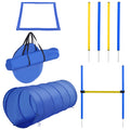 PawHut Dog Agility Set with Tunnel & Pause Box – product view 1