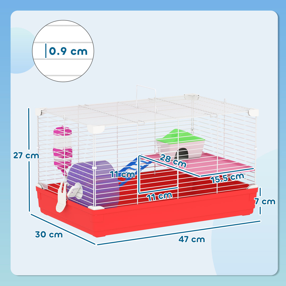 Two-tier hamster cage – image 4