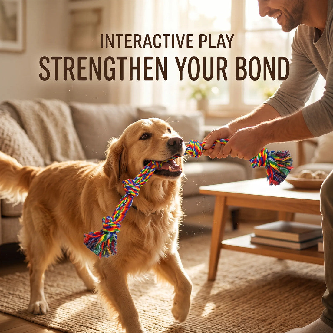 Braided cotton rope dog toys – image 5