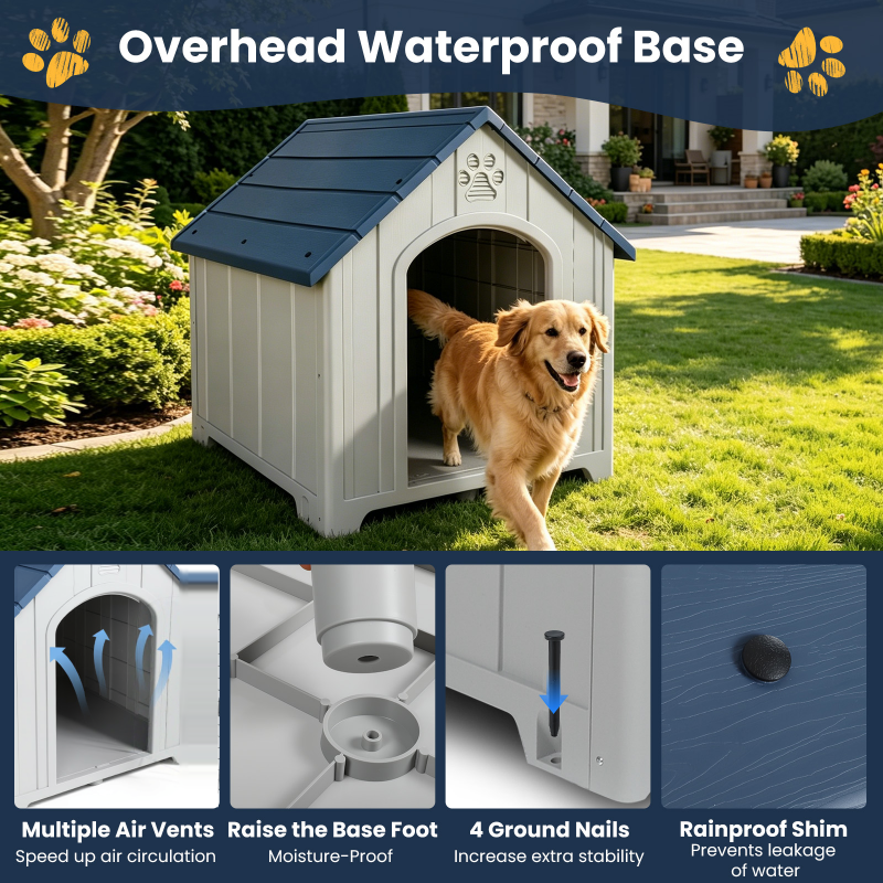 Large outdoor plastic dog house – image 4