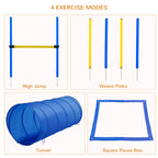 PawHut Dog Agility Set with Tunnel & Pause Box – product view 4