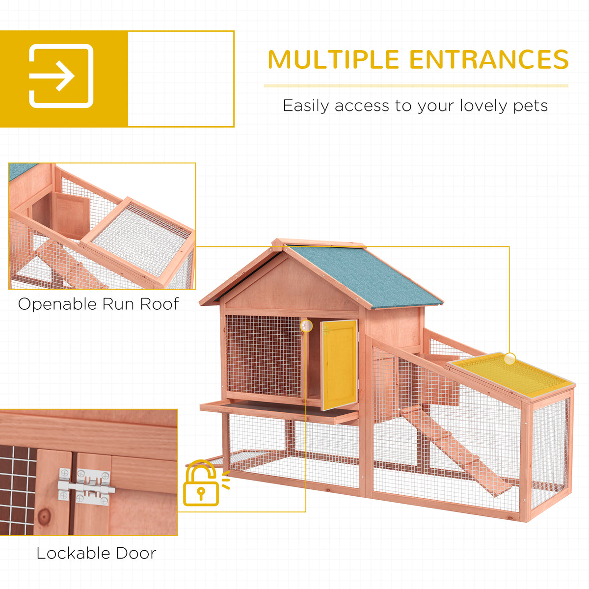Two-tier rabbit hutch – image 4