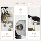 Grey wall-mounted cat tree – image 3