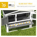 Wooden rabbit hutch with run – image 3