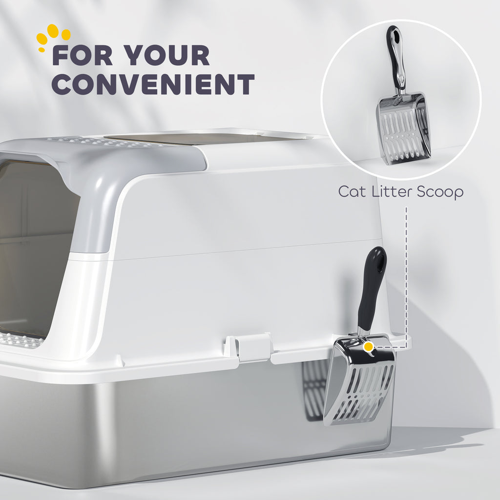 XL stainless steel cat litter box – image 2