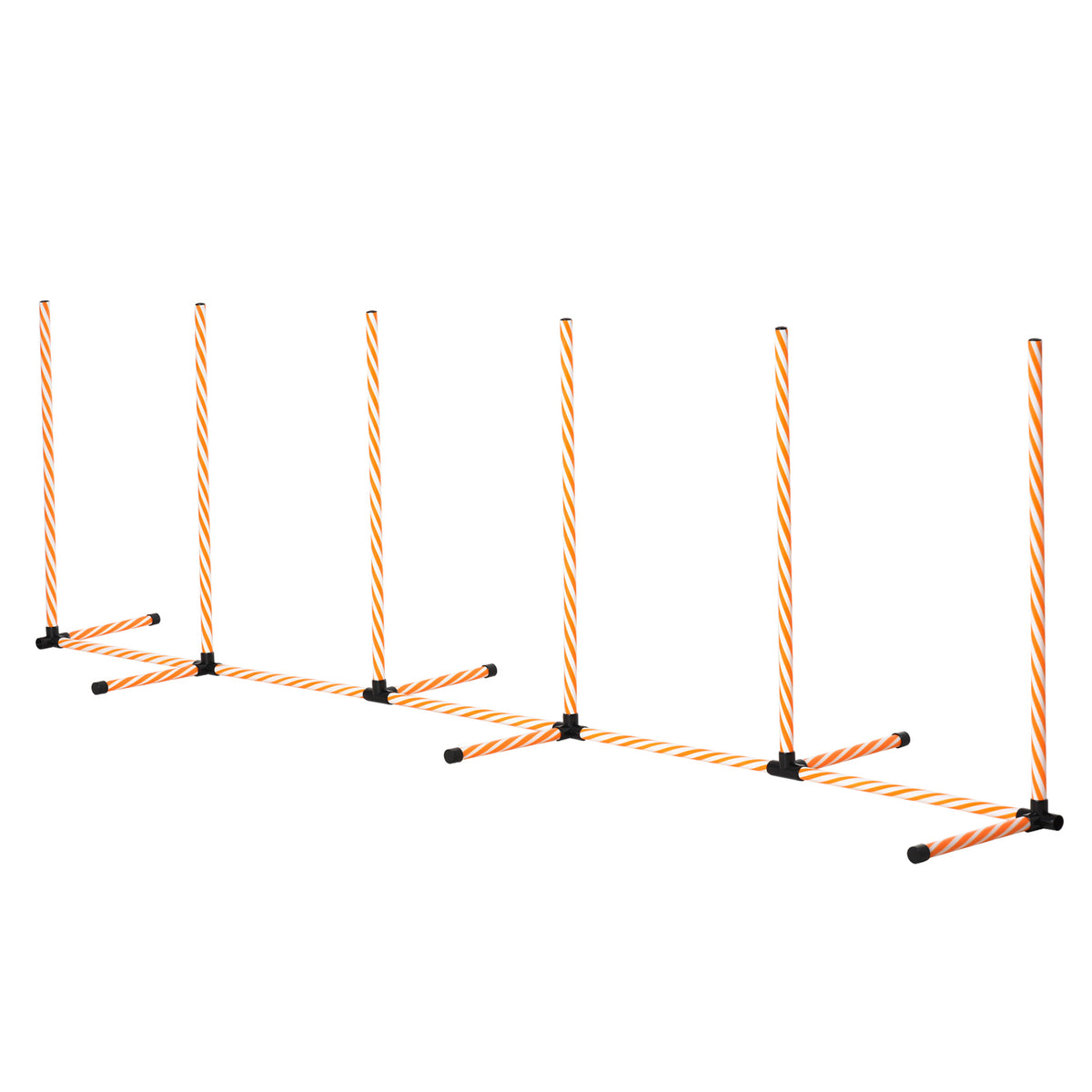 Six-pole dog agility weave set – image 2
