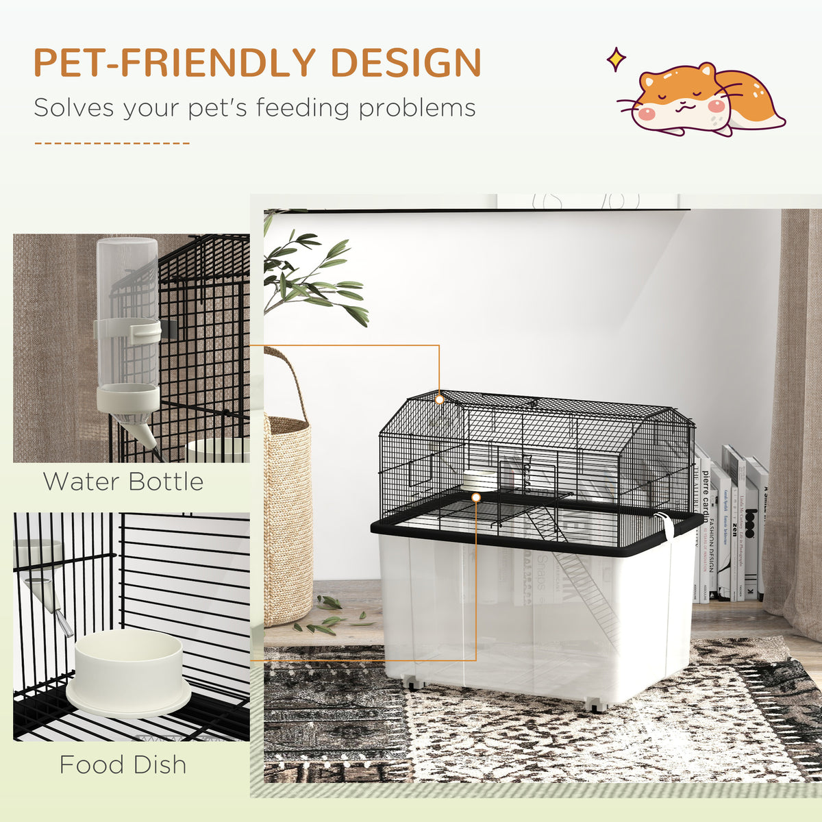 Two-tier hamster cage – image 3