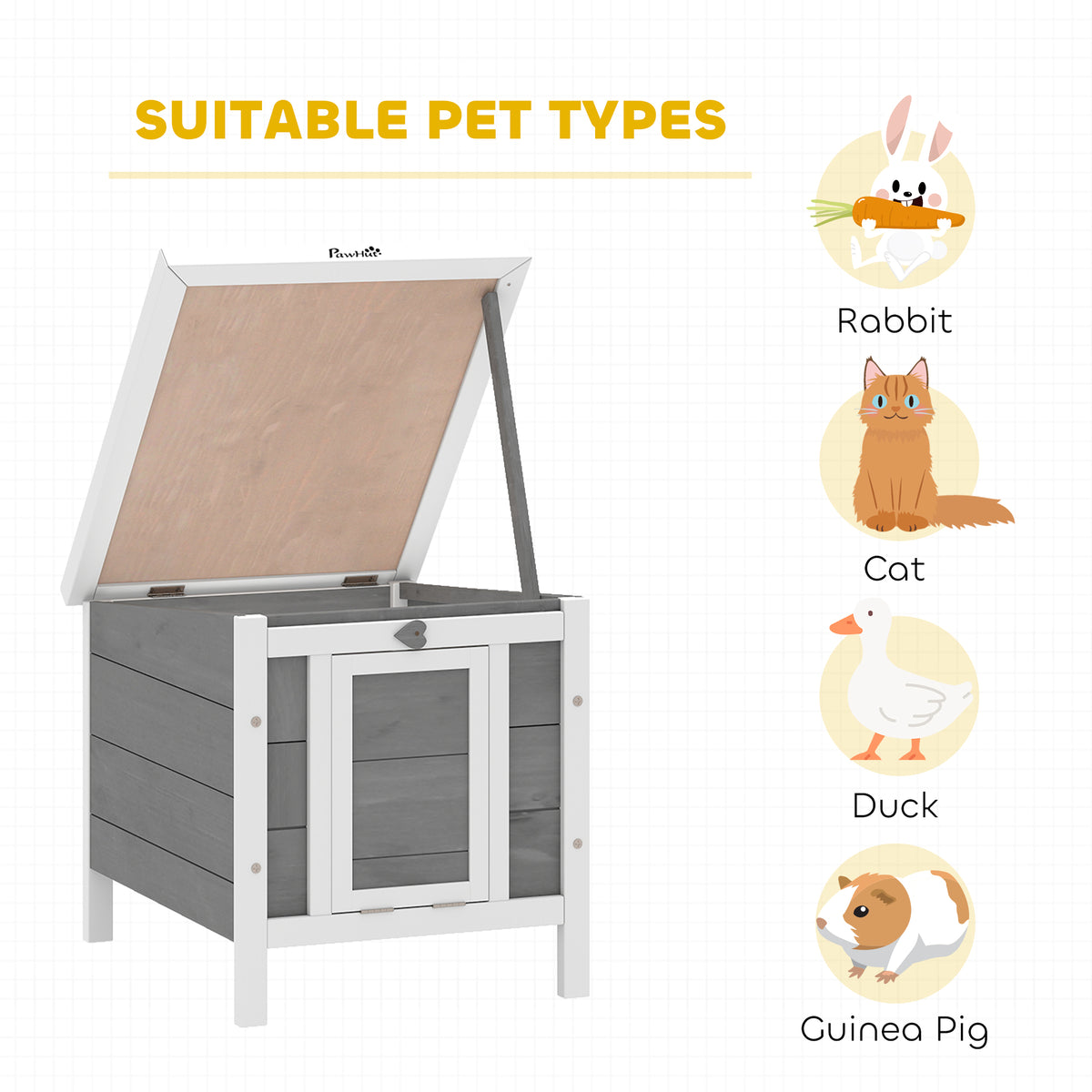 Wooden rabbit and guinea pig house – image 1