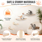 Wall-mounted cat shelves set – image 2