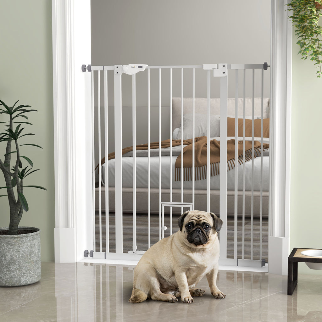 Extra-tall dog gate with cat flap – image 2