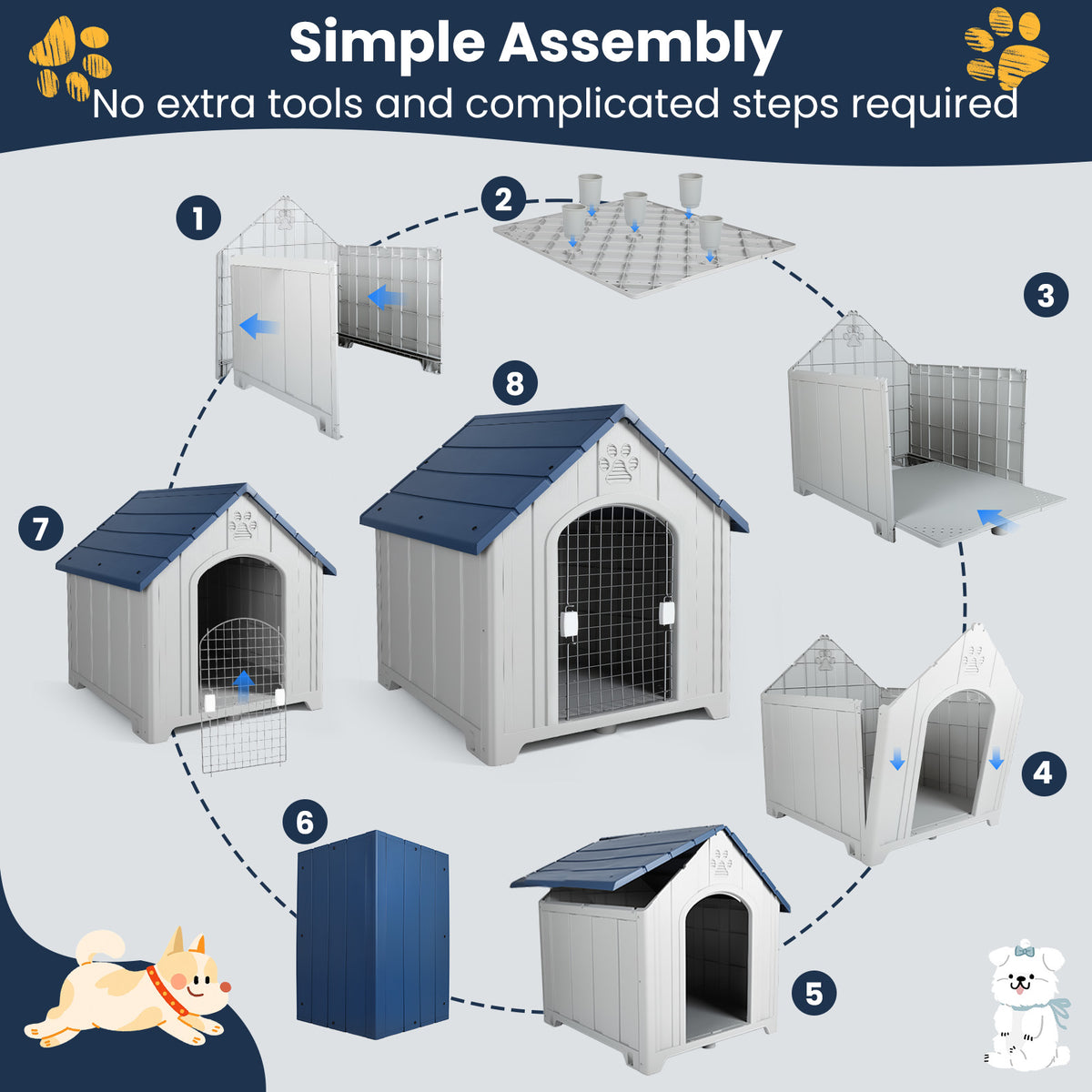 Large outdoor plastic dog house – image 2