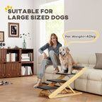PawHut Adjustable Pet Steps & Ramp – Four Heights – product view 4