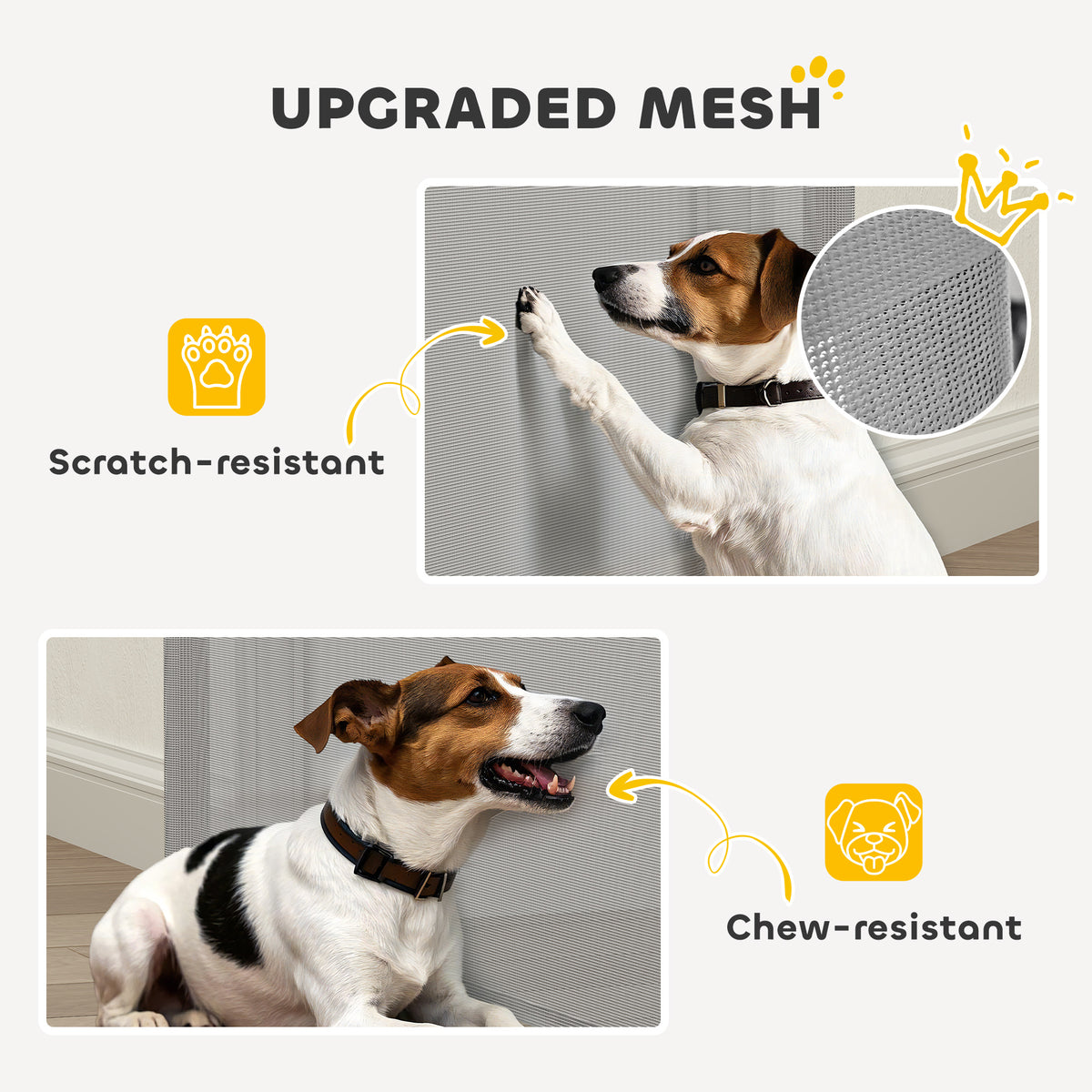 PawHut retractable mesh dog gate – image 5