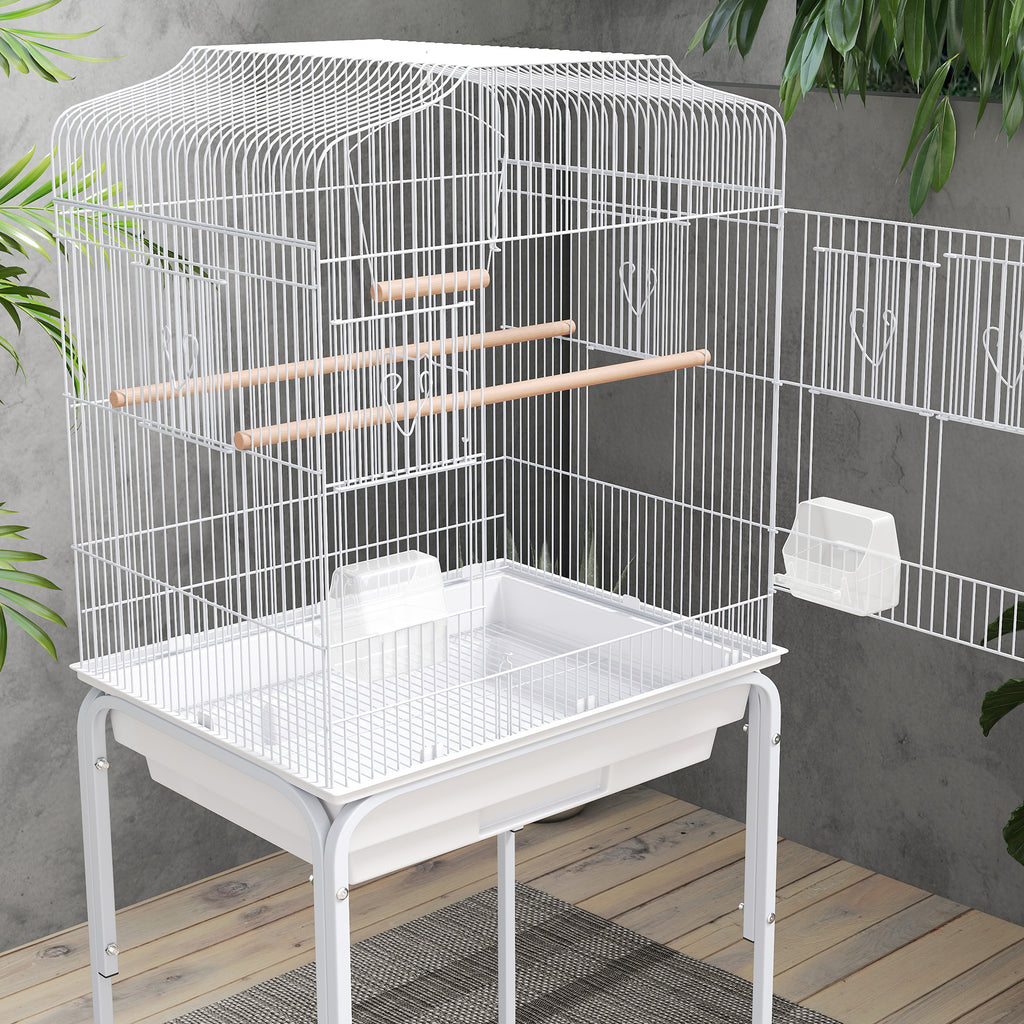 Wheeled bird cage with stand – image 1