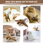 Rechargeable Flapping Sparrow Cat Toy – product view 4