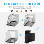 PawHut Folding Trapeze Dog Crate – 93cm – product view 4