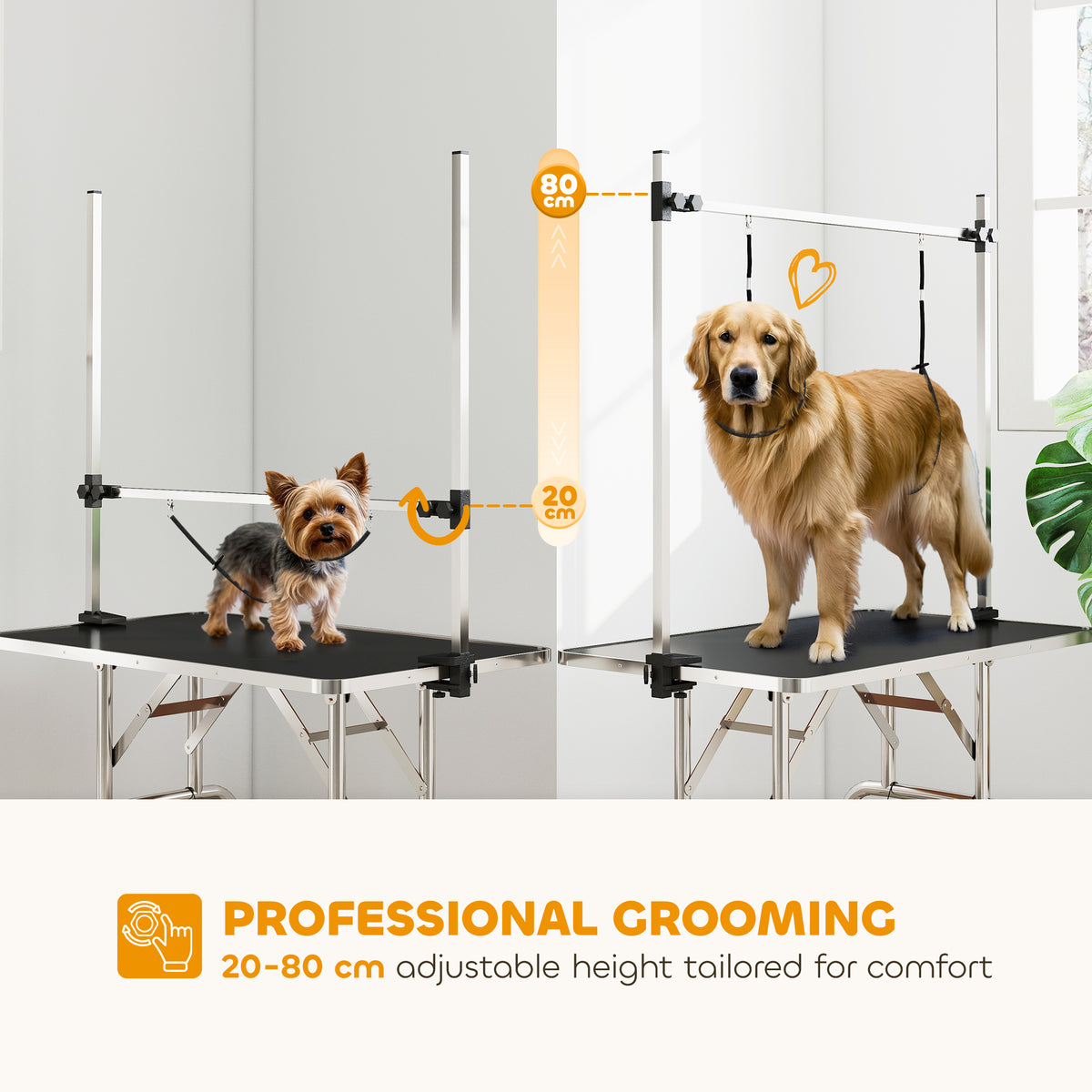 Dog grooming table, black – image 1