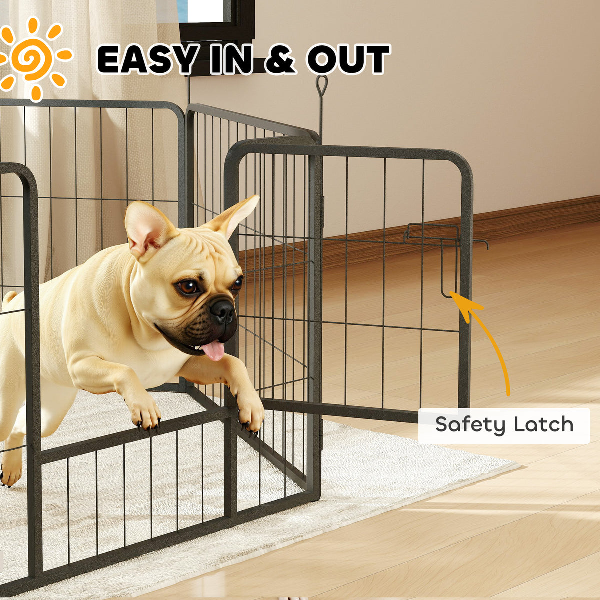 Six-panel dog playpen – image 4