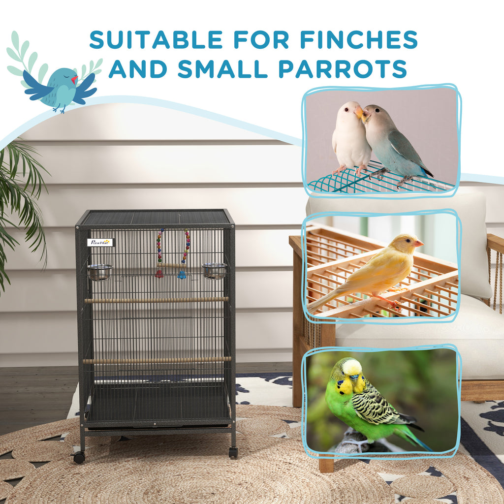 Grey bird cage – image 1