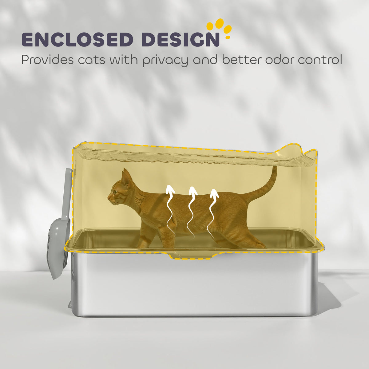 Stainless steel cat litter box – image 4