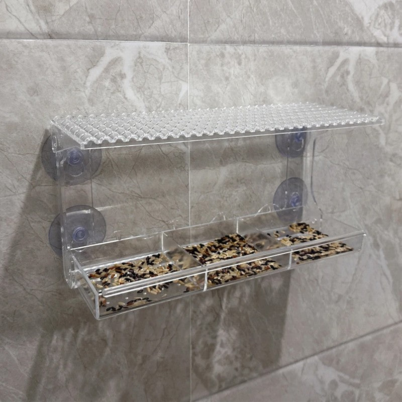 Clear window bird feeder – image 2