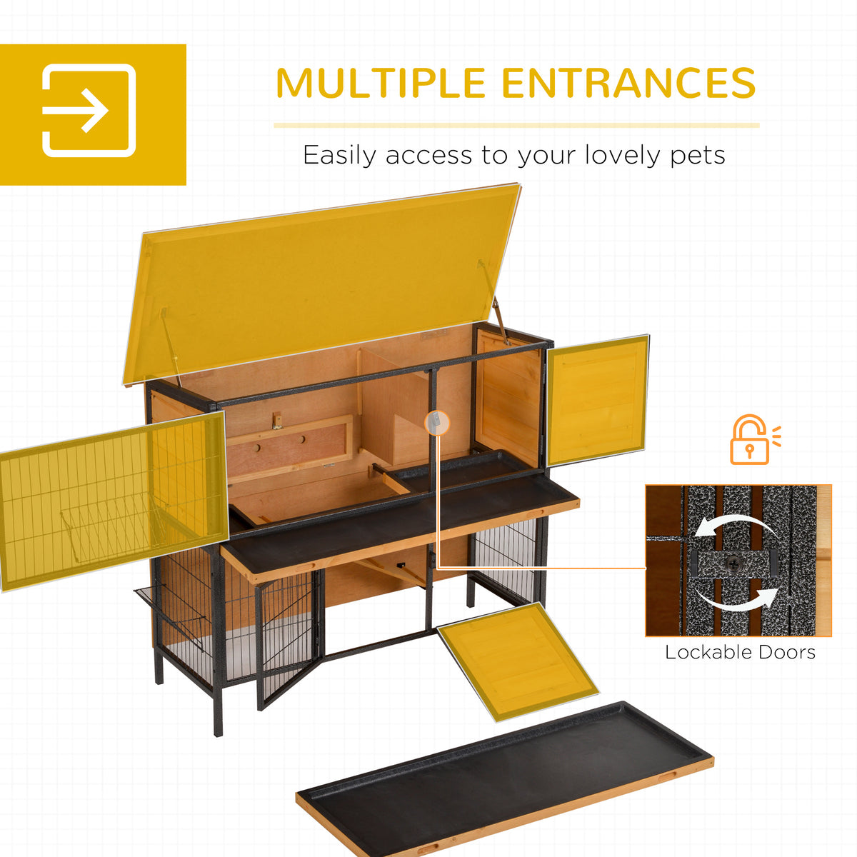 Rabbit and guinea pig hutch – image 2