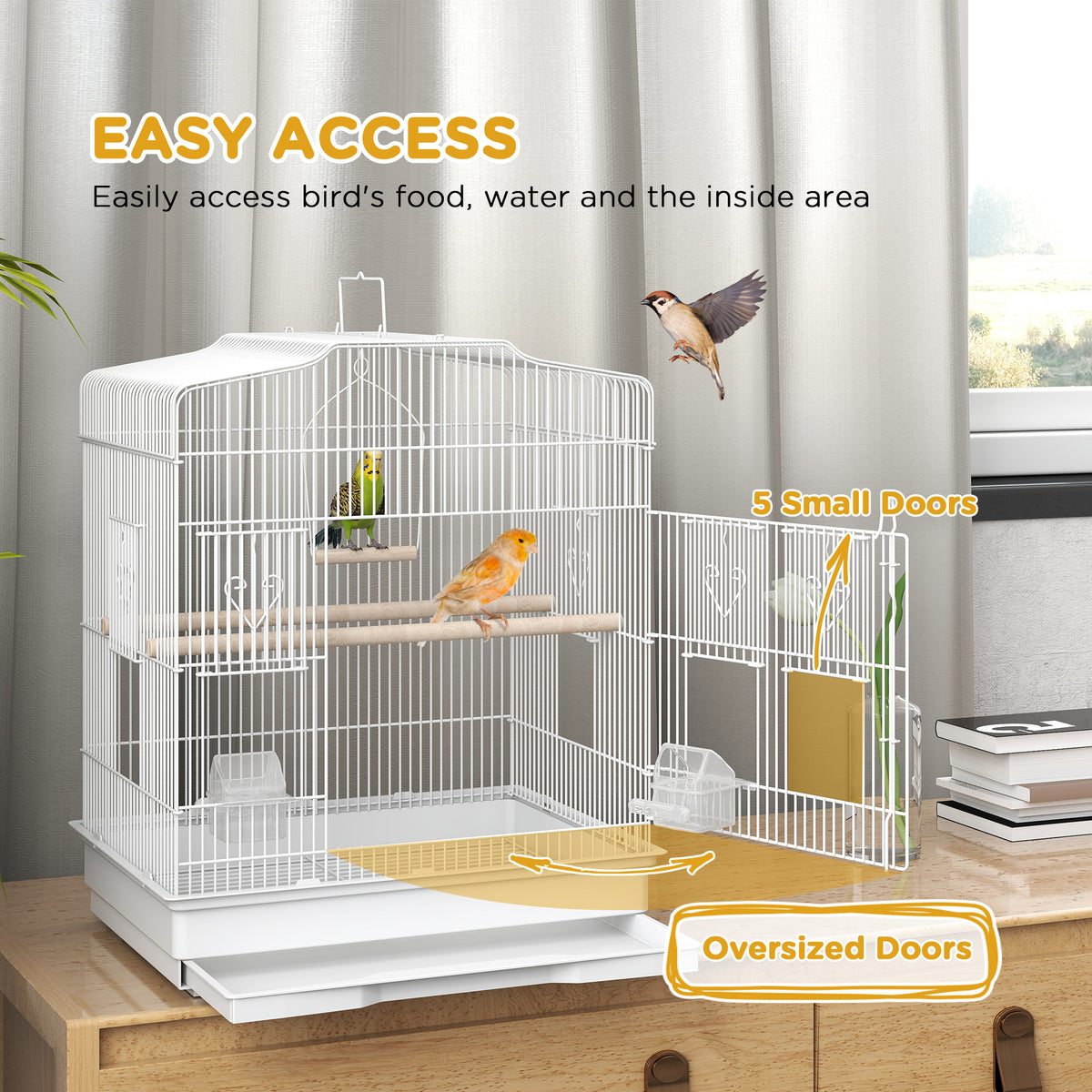 Large metal bird cage – image 2