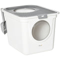 PawHut Top-Exit Cat Litter Box & Scoop – White – product view 1