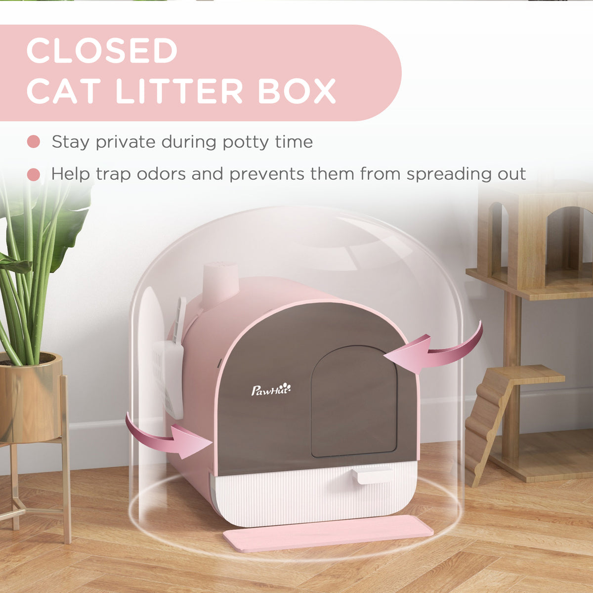 Hooded cat litter box – image 4