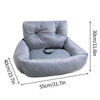 Plush dog car booster seat – image 3