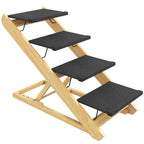 PawHut Adjustable Pet Steps & Ramp – Four Heights – product view 1